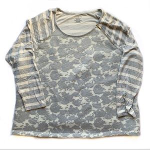 Lane Bryant Scuba Floral Sweatshirt Size 26/28